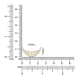 dishis 14/18K BIS Hallmark Yellow Gold and certified Diamond Tanmaniya Mangalsutra for Women image 3