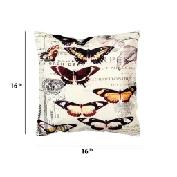 Multicolor Abstract Polyester 16 X 16 Inches Cushion Cover (Set of 5) by Bella True image 3