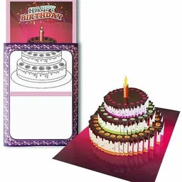 patil magic Happy Birthday Day Cake Card Magic Greeting Card-picture-18