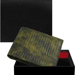 Men Casual, Evening/Party, Formal Green Artificial Leather Wallet-image-2