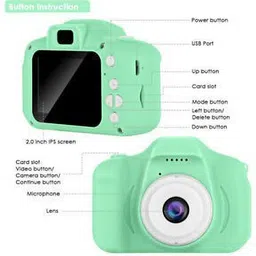 navrangi Digital Camera, Recorder Camera 800W HD 2.0 Inch Screen Video Front Camera For Kids image 2