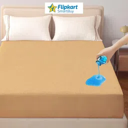 flipkart smartbuy King Size Fitted Terry Cotton Waterproof, Breathable, Stretchable Mattress Cover image 1
