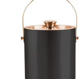 finality 1.75 L Steel Black With Copper Double Walled Keeps Ice Cold for 6 h Copper Ice Tong With Ice Bucket image 3