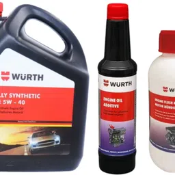 wurth 5W-40 4L & ENGINE OIL ADDITIVE 250 ML & ENGINE FLUSH & CLEANER 250ML Full-Synthetic Engine Oil-picture-27