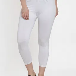 apraa & parma Cotton Capry Women White Capri-picture-12
