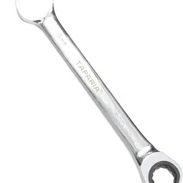 taparia 15mm Gear Wrench Combination Spanner made of Chrome Vanadium Steel Combination Ratchet Spanner, CrV Steel Mirror polish Finish, Anti Rust coating Double Sided Rachet Wrench image 4