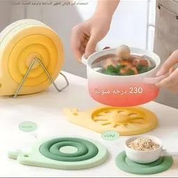 smb enterprises Snail coaster silicone Trivet image 3