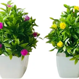 rakano Artificial Plants Small Indoor PottedSmal Plants for Home Decor Bathroom Office Bonsai Wild Artificial Plantwith Pot image 4