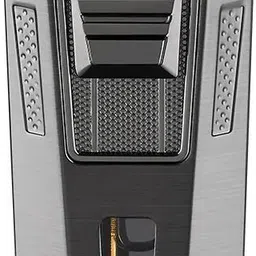 gizitacore Dual Jet Flame Butane Gas Cigar Lighter | Pocket Refillable Metal Torch Lighter with Punch & Needle Pocket Lighter-picture-41