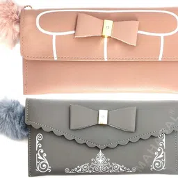 mahabal Casual, Party, Formal Beige, Grey Clutch-picture-15