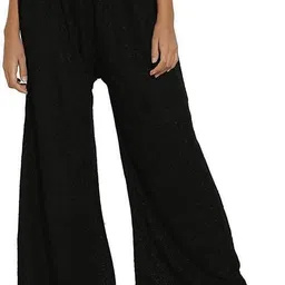 princi fashion Women Regular Fit Black Viscose Rayon Trousers-picture-20