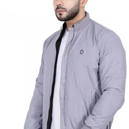 dollar Men Solid Bomber Jacket image 3