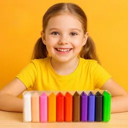sparkplug ^12 Pcs Multicolor Art Clay Set for Kids | Soft Modeling Clay for Craft, DIY Art Clay image 4