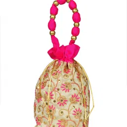 sunesh creation Women Pink, Multicolor Potli image 3