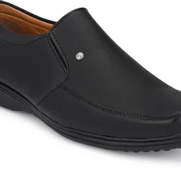 john karsun Formal Black Shoes for Men Without Lace Comfortable Formal shoes Slip On For Men-picture-10