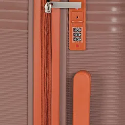 navrangi fashion Small Check-in Suitcase (20 inch) 4 Wheels - Priority 20 Inch Lightweight ABS Hard Shell Cabin Size Travel Trolley Bag - Brown image 5