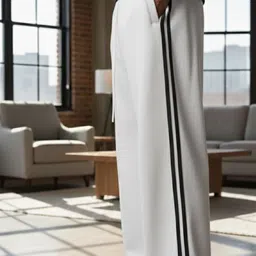 dockstreet Men Solid White Track Pants-picture-22