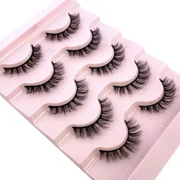 bombay vanity Eyelash Eye Makeup Long Natural 5 Pair Reusable Eyelashes-picture-23