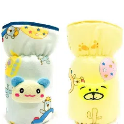 Broad /Wide Neck Feeders Soft Plush Stretchable Baby Feeding Bottle Cover with Easy to Hold Strap | Suitable for 120ml-image-94