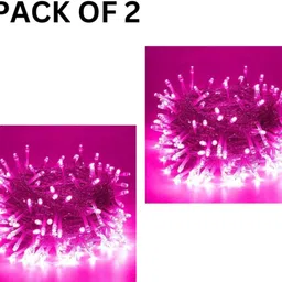 kadio 1 LEDs 12 m Pink Steady String Rice Lights-picture-34