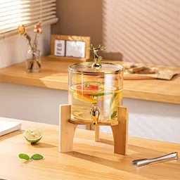 smilery 3600 ML Water Beverage Dispenser with Wooden Stand Bottom Loading Water Bottom Loading Water Dispenser image 3