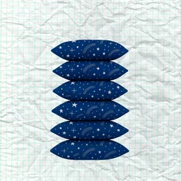 cathrol Polyester Fibre Sleeping Pillow Pack of 6 Abstract 6 Pillows-picture-37