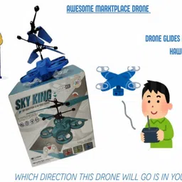 amp Rechargeable Remote Control Flying Drone Toy Quadcopter for Kids image 5