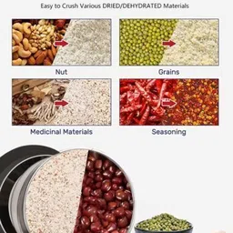 dizaa Multifunctional Grinder Machine Coffee Beans Electric Grinder & Coffee Maker 200 W Mixer Grinder image 3