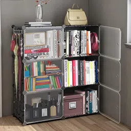 vozica Book Shelf Plastic Metal 12 Shelf Book Organizer Metal Open Book Shelf-picture-14
