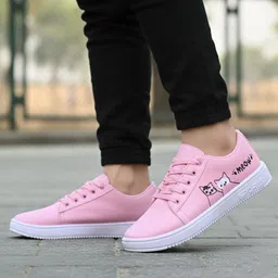cooperwings pink color shoes for girls stylish sneakers footwear for women vibe Sneakers For Women-picture-22