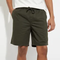 max Solid Men Green Basic Shorts-picture-12