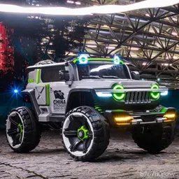 1166 Heavy Duty 4X4 Jumbo Jeep Jeep Battery Operated Ride On-image-52