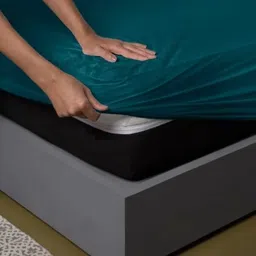 bedextrafit King Size Fitted Terry Cotton Waterproof, Breathable, Stretchable Mattress Cover image 1