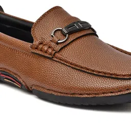 Round Toe Casual Loafer Shoes for Men with Metal Acent Loafers For Men-image-4