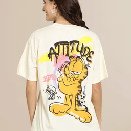 tromko Pack of 2 Women Printed Round Neck Pure Cotton Multicolor T-Shirt image 4