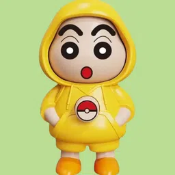 Adorable Shinchan Cute Cartoon Desk Collectible Toy Hoodie Expression Change-image-37