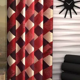styletex 152 cm (5 ft) Polyester Semi Transparent Window Curtain Single Curtain-picture-29