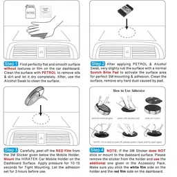 FKU (PACK OF 2) Metal Built Car Magnet Mobile Holder |Magnetic Mobile Holder Mobile Holder image 5