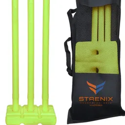 strenix NEON 83cm Large Cricket Stump Set with Bag – Full Set for Kids & Juniors-picture-11