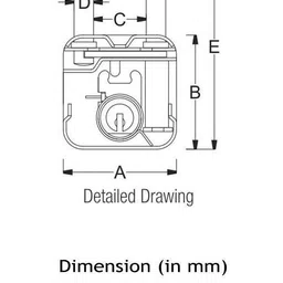 harrison Eleven Pins and 60MM body PadLock with 3 Keys Padlock image 4