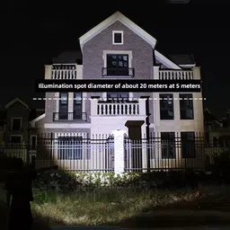 dazzel flex M035(ZOOMABLE METAL LED TORCH)5 Modes Flashlight, Super Bright 20W LED Light Torch image 5