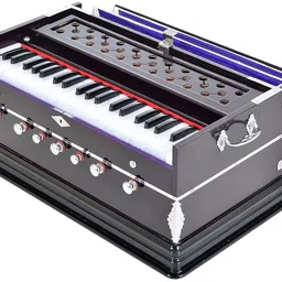 musical empires 3 1/4 Octave, Double Bellow, 39 Keys,7 Stopper Double Fold Bellow 3.25 Octave Hand Pumped Harmonium-picture-13