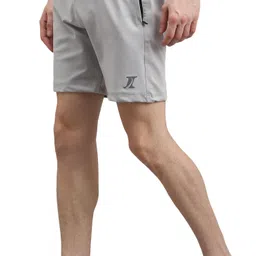 indiclub Pack of 2 Solid Men Dark Grey, Grey Regular Shorts, Sports Shorts, Beach Shorts image 3