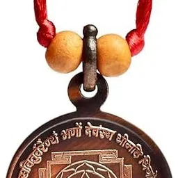 Shree Gayatri Yantra Locket With Thread Copper Locket-image-3