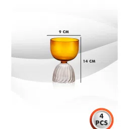 trovea's Amber Twist Cocktail Glass 250 Ml (Set Of 4) image 4