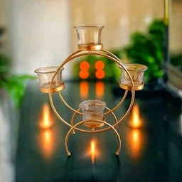 asha enchant decor Brass Candle Holder image 2