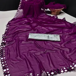vivan fab Unstitched Georgette Kurta & Churidar Material Embellished-picture-28
