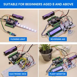 verilux Electronic Circuits Starter Kit for UNO R3 Board Learning with LEDs Button Wire image 4