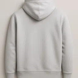 ullaspemium Men Full Sleeve Solid Hooded Sweatshirt image 3