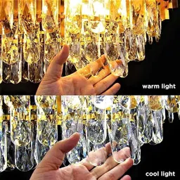 baslash 600mm Full gold Round Chandelier For Living Room Bed Room Chandelier Ceiling Lamp image 5